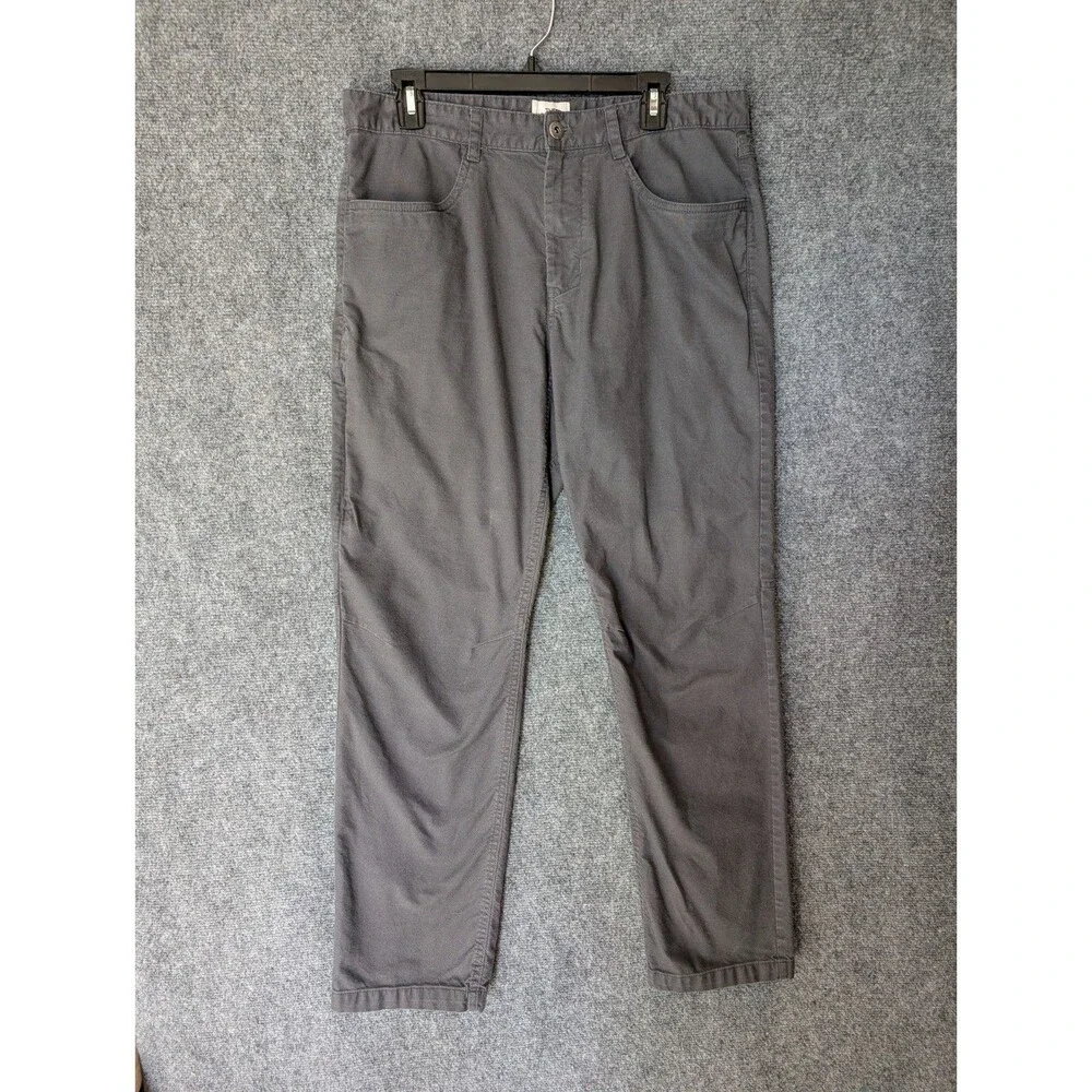 The North Face Mens Pants 34 Gray Canvas Stretch Utility Chino Gorpcore Outdoor